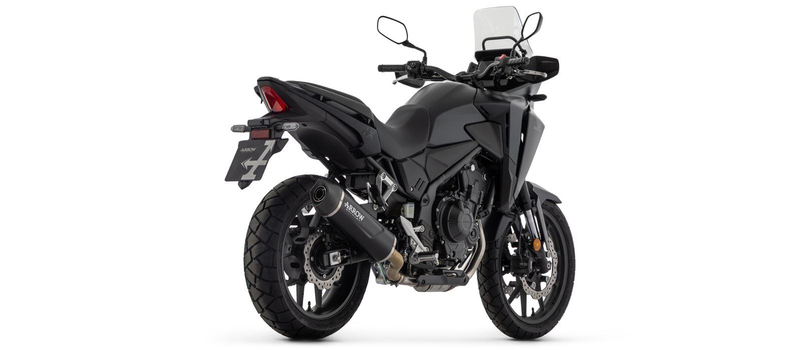 ARROW Échappement INDY RACE EVO aluminium noir pour Honda NX500 / CB500 Hornet (24-)