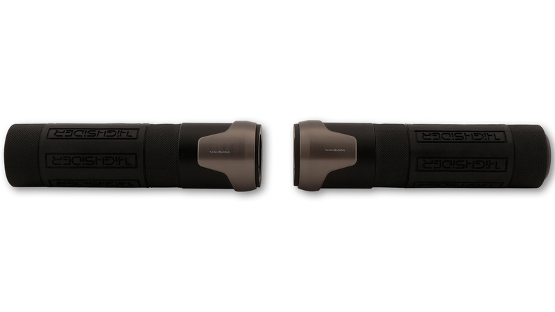 HIGHSIDER pro Akron Grip Rubber Titan 7/8 pouces (22,2 mm), 132 mm