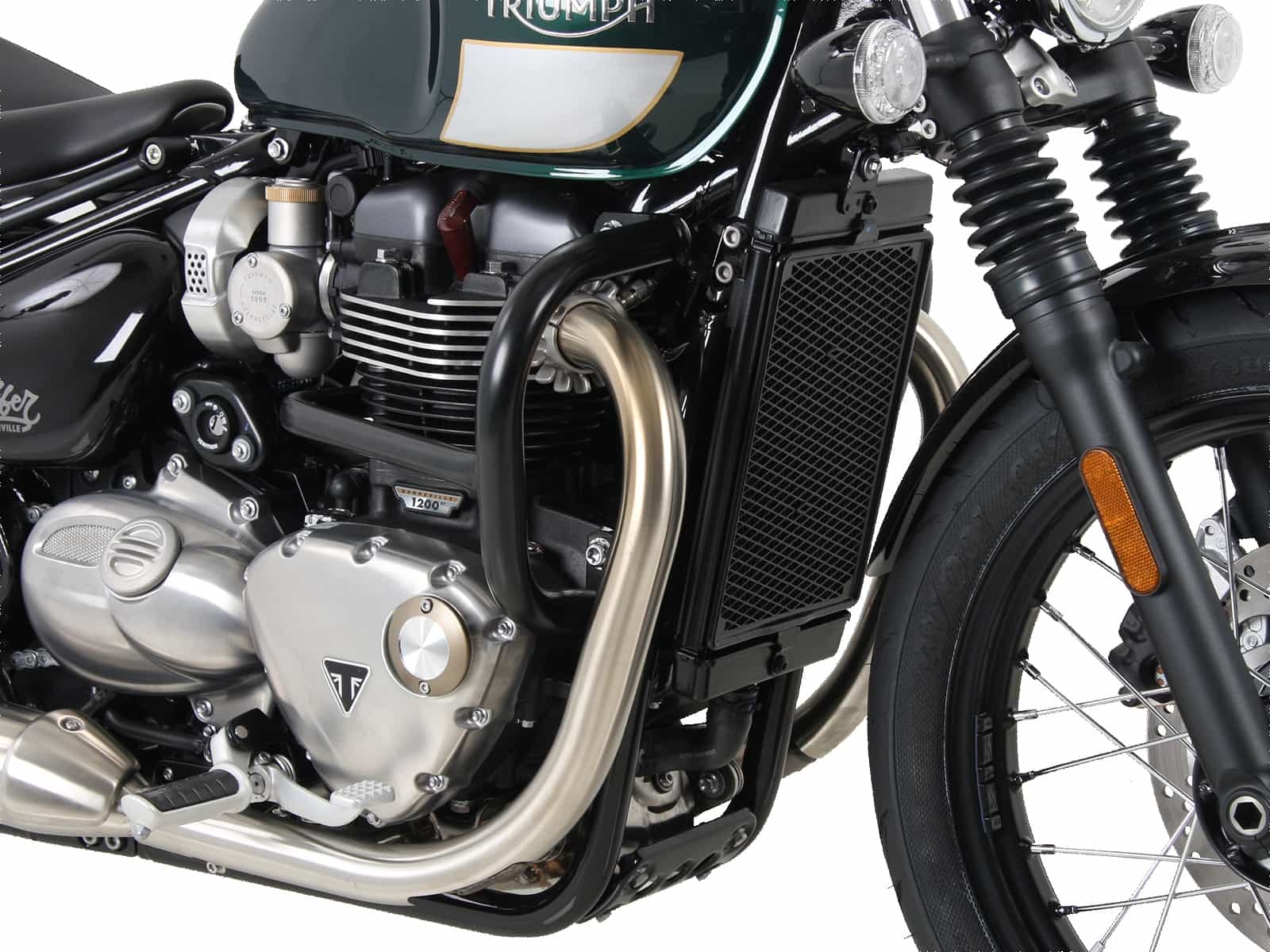 Arceau de protection moteur noir pour Triumph Bonneville Bobber (17-) Hepco & Becker