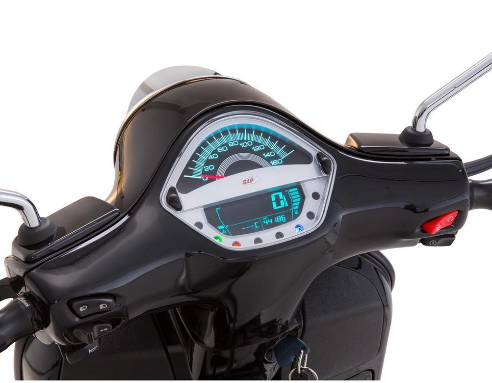 Compte-tours/tachymètre pour Vespa GTS/GTS Super 125-300ccm ('14-'16), argenté