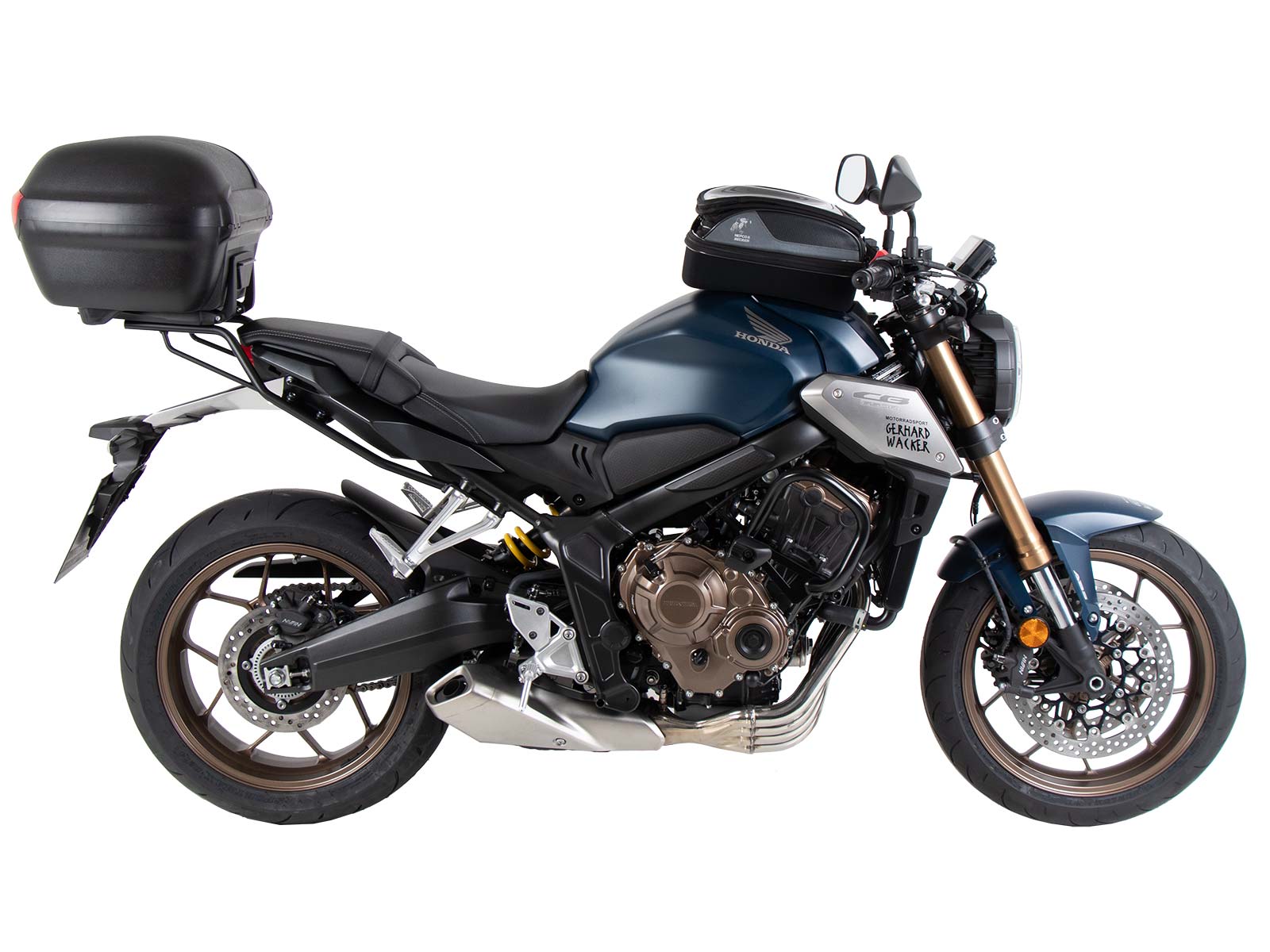 Anneau de réservoir Basic avec unité de fermeture de la sacoche de réservoir pour Honda CB 650 R (21-23) Hepco & Becker