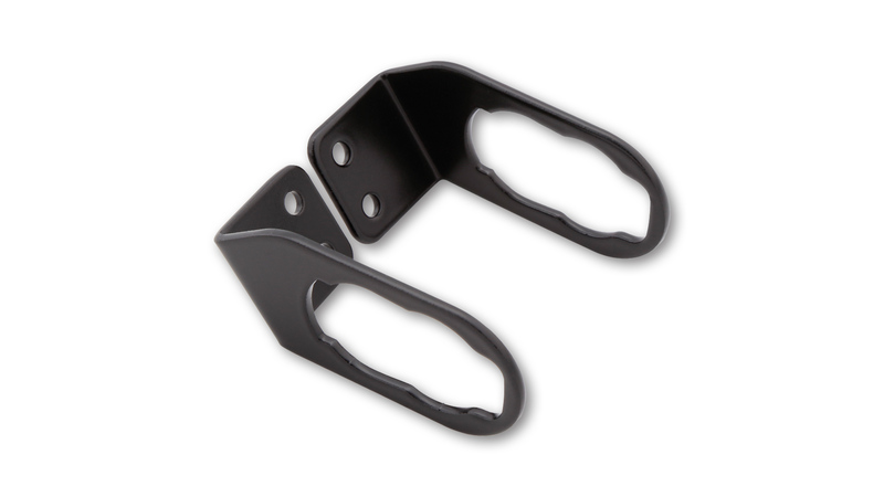 HIGHSIDER pro Adaptateur de clignotant Noir Pour clignotants d'origine, Pour Kawasaki, Pour support de plaque d'immatriculation (paire)