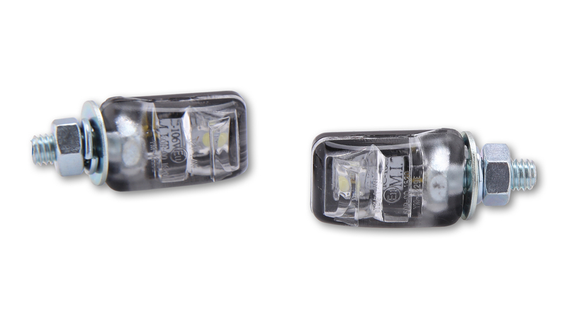 HIGHSIDER smart Picco Eclairage de plaque d'immatriculation à LED noir (paire)
