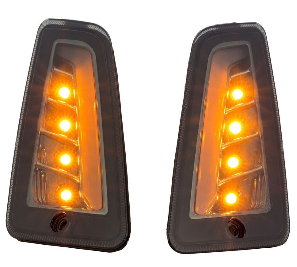 Kit clignotants avant gauche/droite pour Vespa GTS/GTS Super/GTV/GT 60/GT/GT L ('03-'13), teinté
