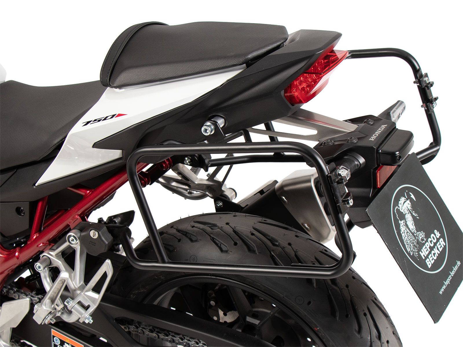 Porte-bagages latéraux Lock-it noir pour Honda CB 750 Hornet (23-) Hepco & Becker
