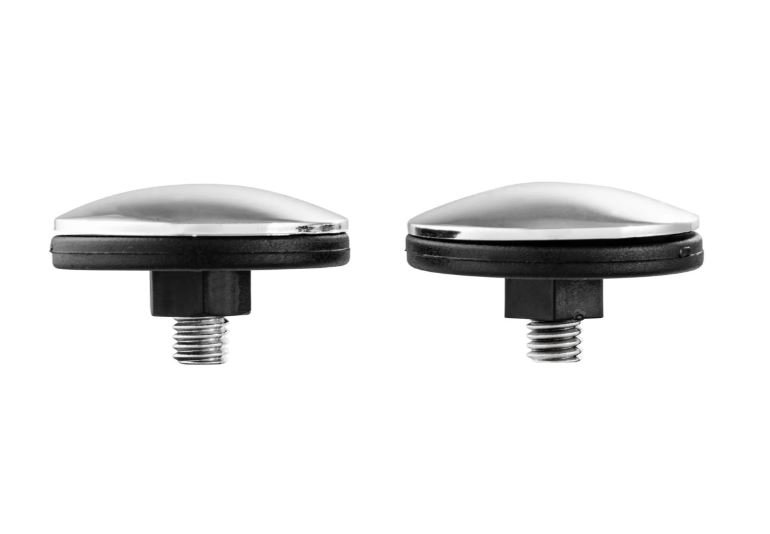 Cache trou de rétroviseur gauche & droite pour Vespa, chrome