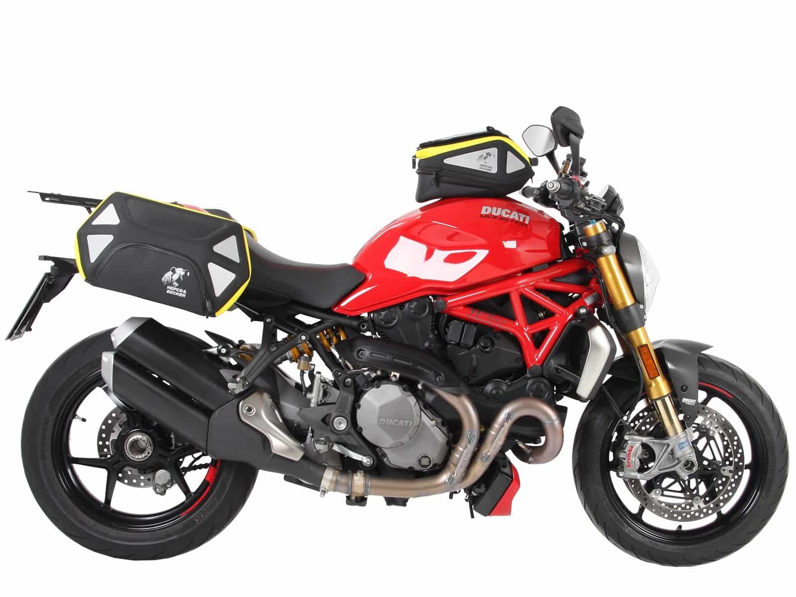 Anneau de réservoir Basic avec unité de fermeture de la sacoche de réservoir pour Ducati Monster 1200 S (17-20) Hepco & Becker