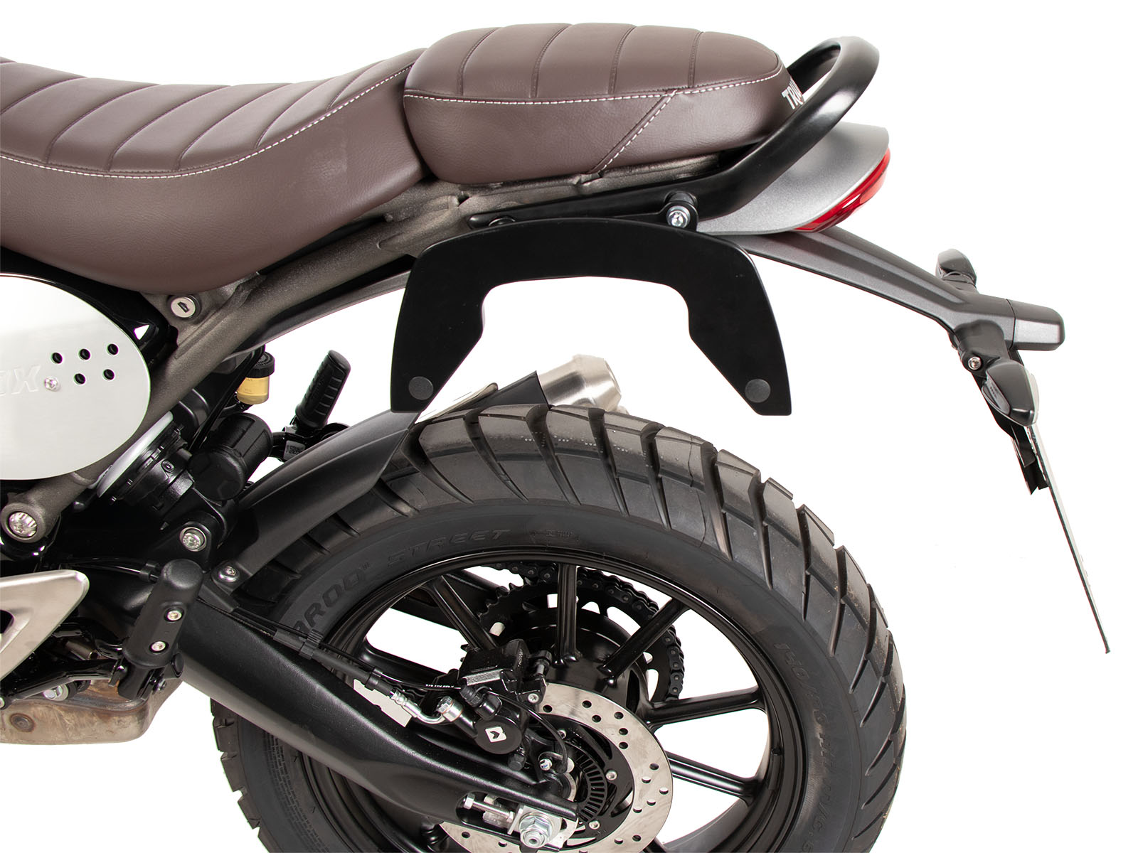 Supports latéraux C-Bow noirs pour Triumph Scrambler 400 X (24-) Hepco & Becker