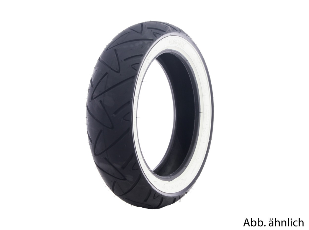 Pneus Continental 120/70-12, 58P, TL, flancs blancs, Twist, avant/arrière