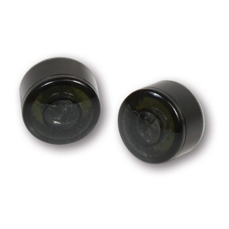 HIGHSIDER pro Apollo LED clignotant/feu de position noir/teinté 2en1, homologué E (paire)