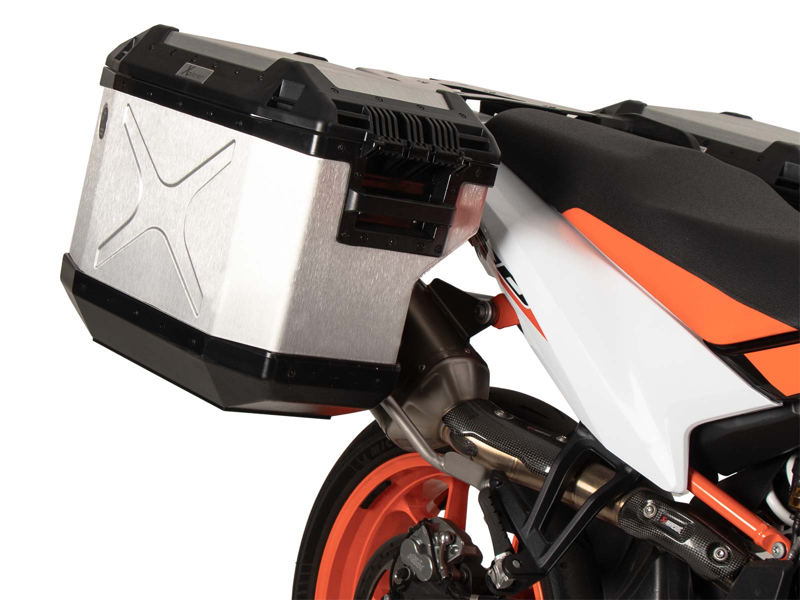 Kit de valises latérales Cutout en acier inoxydable pour KTM 890 SMT (23-) Hepco & Becker