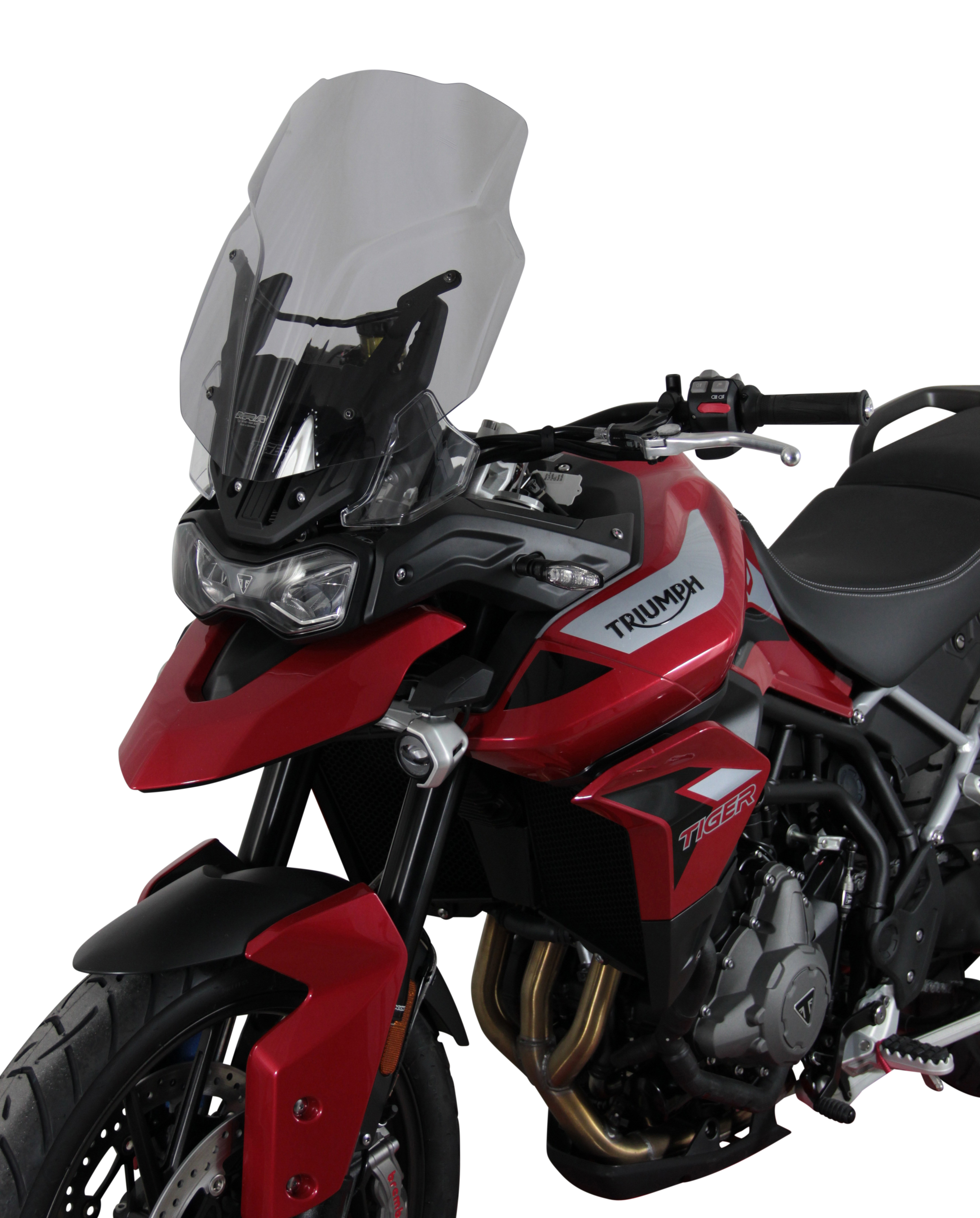 Pare-brise de randonnée MRA "TM" pour TRIUMPH TIGER 900 /GT PRO (année 19-) - gris fumée
