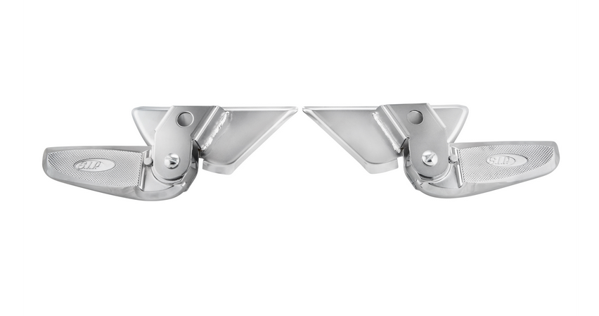 Repose-pieds droit et gauche pour Vespa LX /LXV /S 50-150ccm, chrome/chrome