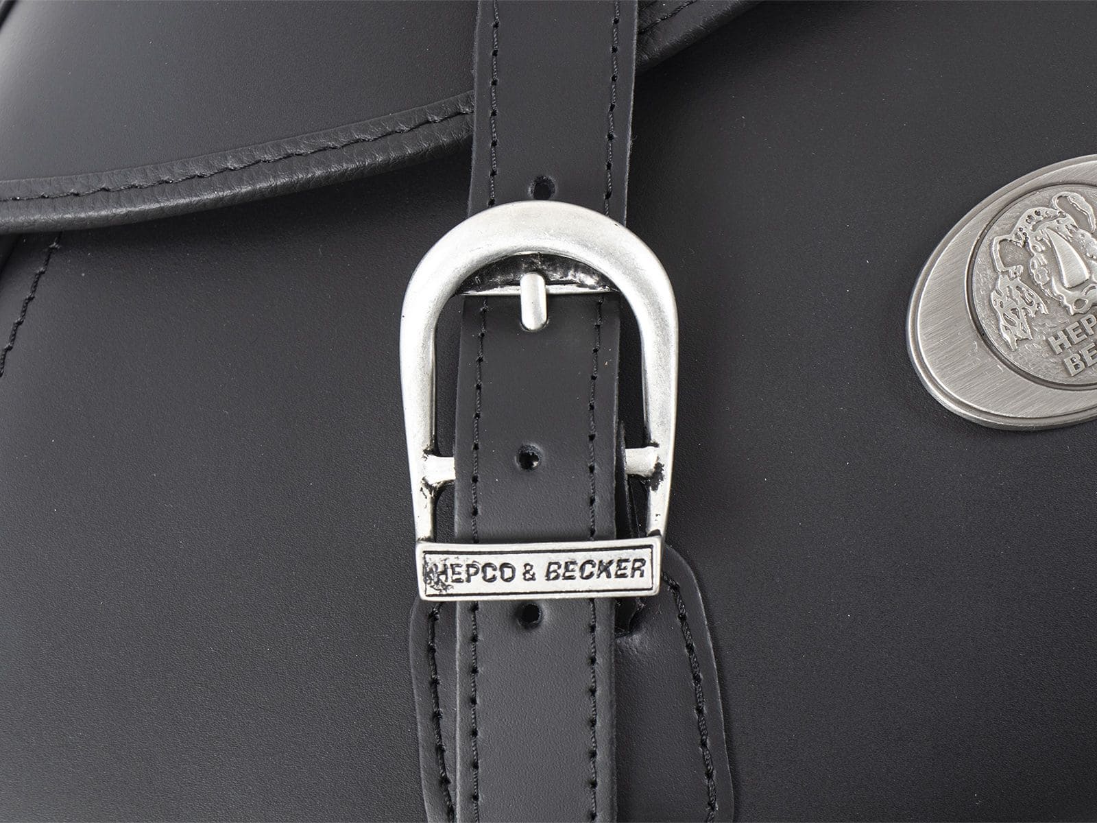 Kit de sacoches de selle Buffalo Big noir pour porte C-Bow Hepco & Becker