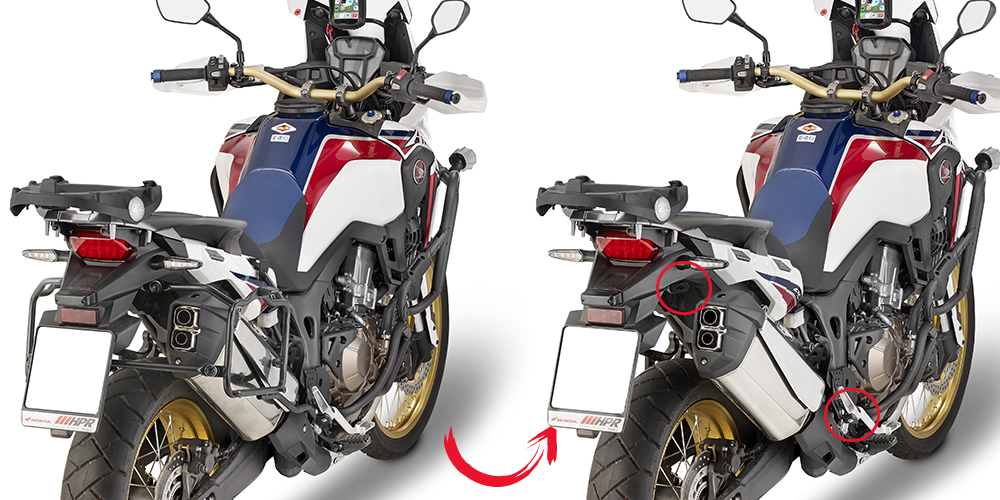 Support de valises latérales pour Honda CRF1000L Africa Twin (année 16-17) Givi