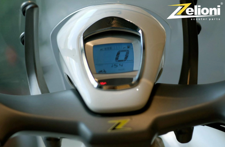 Anneau décoratif tachymètre ZELIONI pour Vespa 946 3V i.e. 125ccm, argent