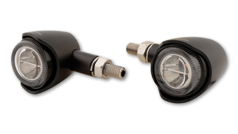 HIGHSIDER pro Akron-X LED feu arrière, feu stop, clignotant noir/teinté 3en1, homologué E (paire)