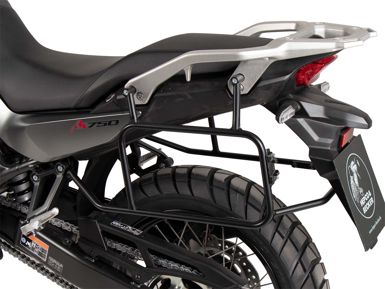 Porte-bagages latéral vissé noir pour Honda XL 750 Transalp (25- ) Hepco & Becker