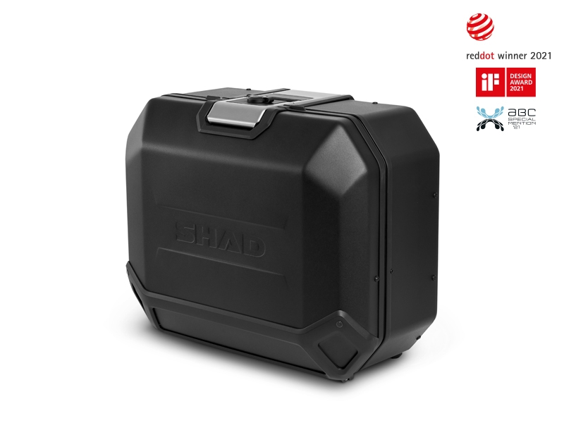 Shad valise latérale Terra TR36, gauche, aluminium noir, 36 l