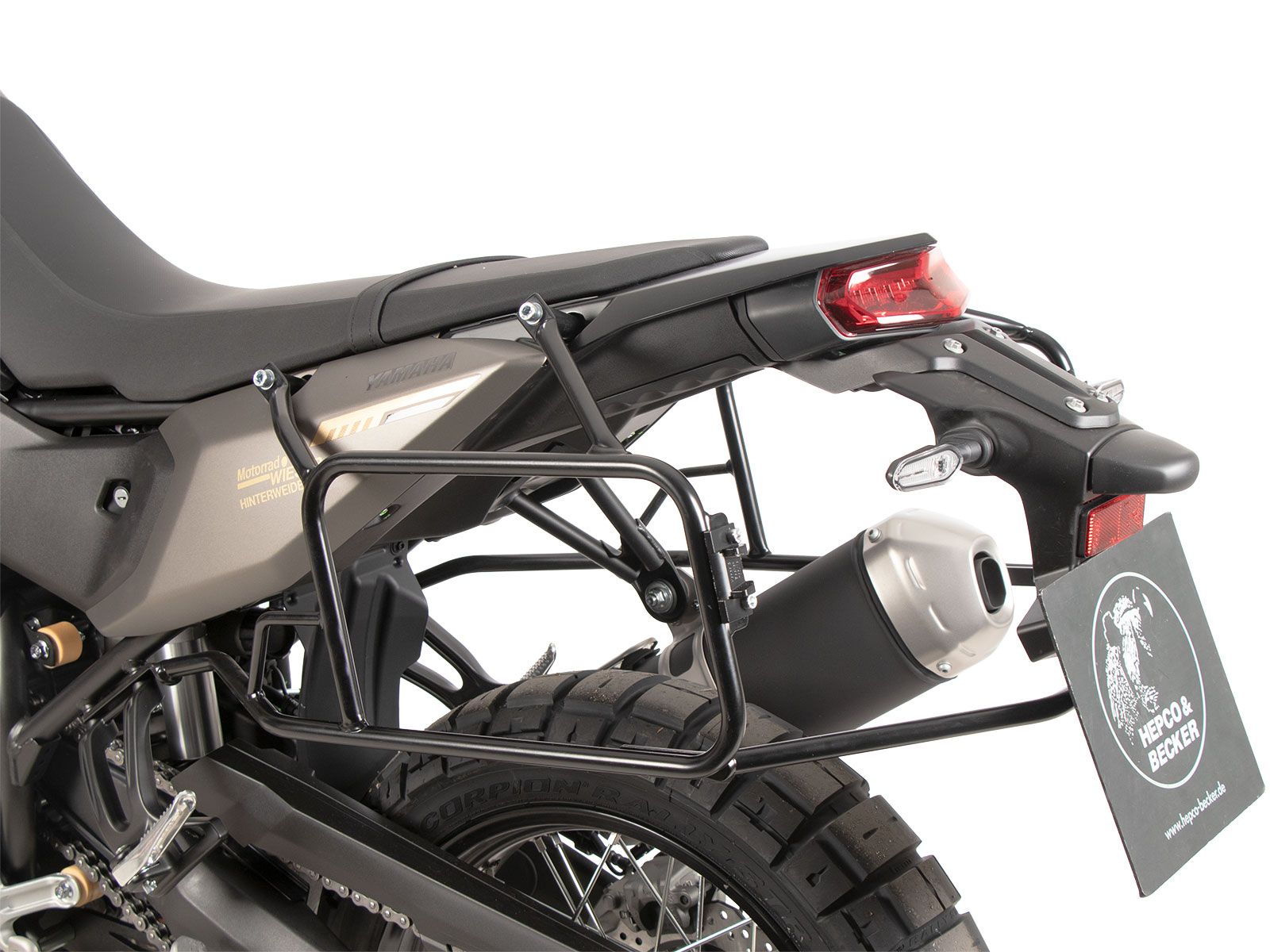 Support de valises latérales vissé noir pour Yamaha Ténéré 700 (25-) Hepco & Becker