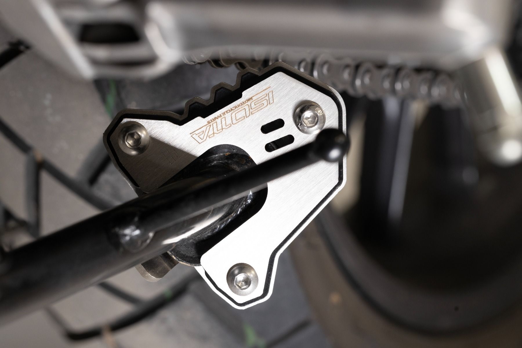 Élargissement du pied de béquille latérale pour Honda CB 500 X / NX 500, noir structuré