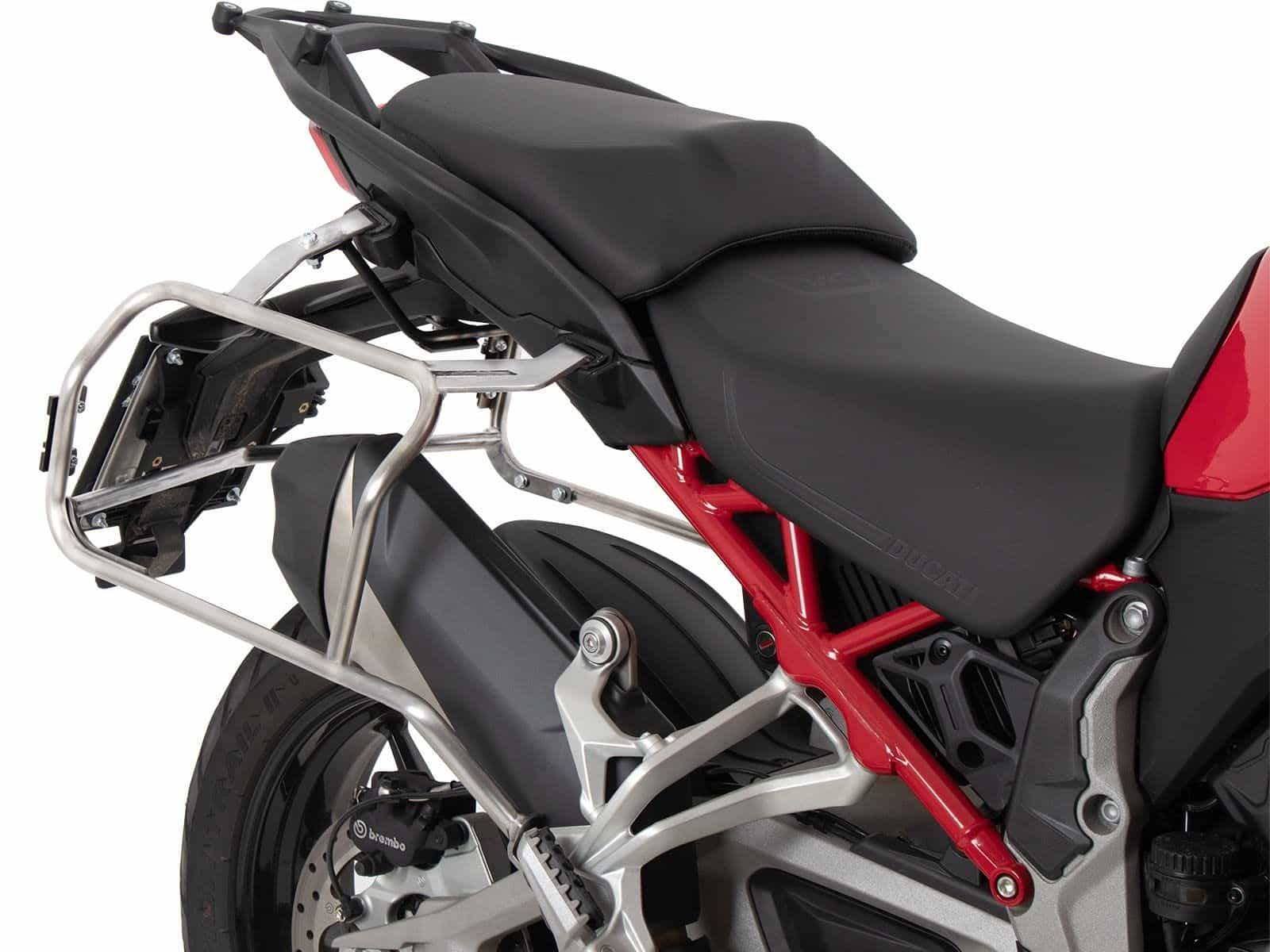 Kit de support de valises Cutout y compris kit de valises Xplorer Cutout noir pour Ducati Multistrada V4 /S (25-)