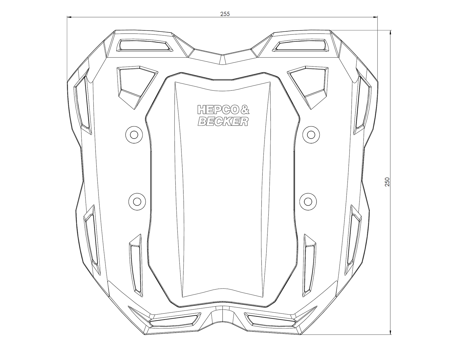Porte-bagages arrière Smartrack noir pour KTM 125 Duke (17-23) Hepco & Becker