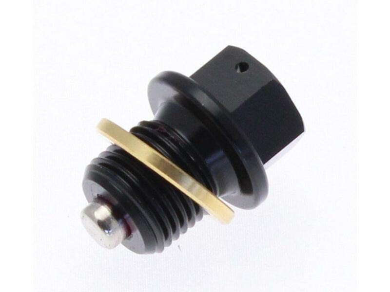 Bouchon de vidange magnétique Tecnium - Aluminium noir M14x1,25x13,5