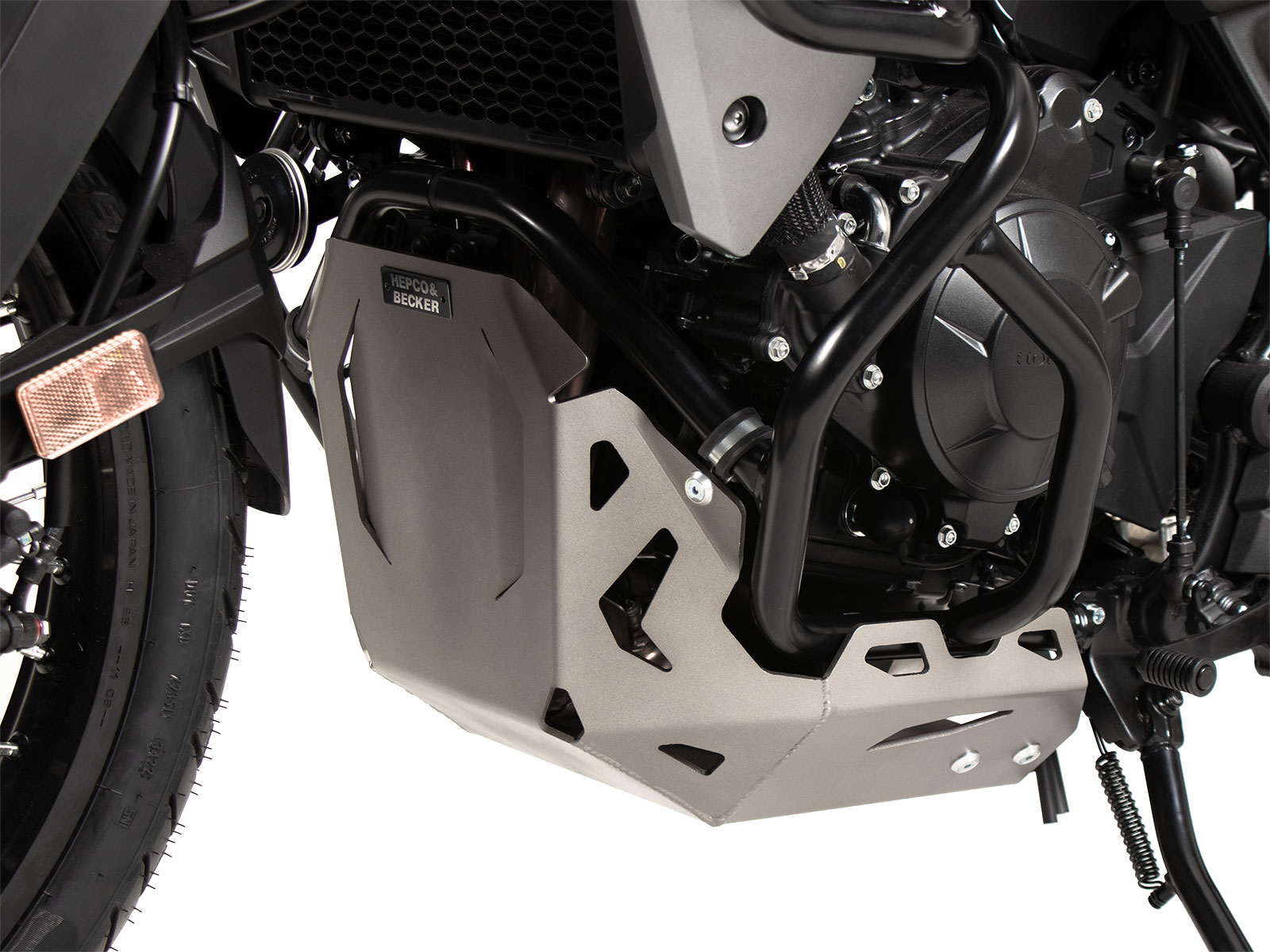 Plaque de protection moteur argentée pour Honda XL 750 Transalp (23-) Hepco & Becker