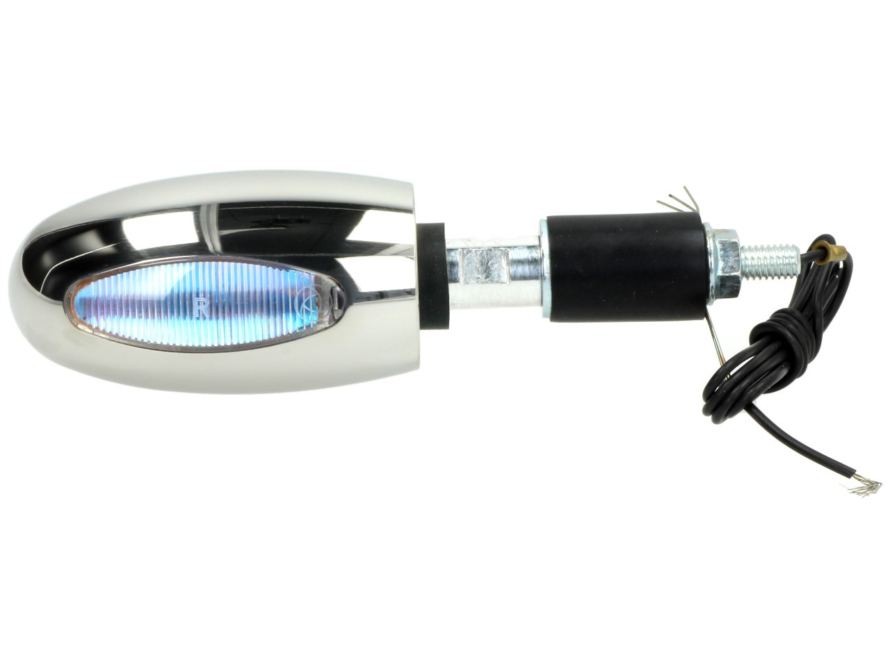 Clignotant Kellermann, BL 1000 white, acier inoxydable, halogène, VR/VL, 12 V, 21 W, argent poli, brillant