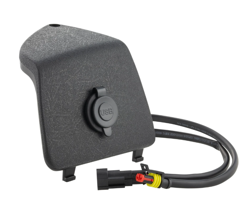 Cache-bagages gauche avec prise USB pour Vespa GTS/GTS Super/GTV/GT, noir