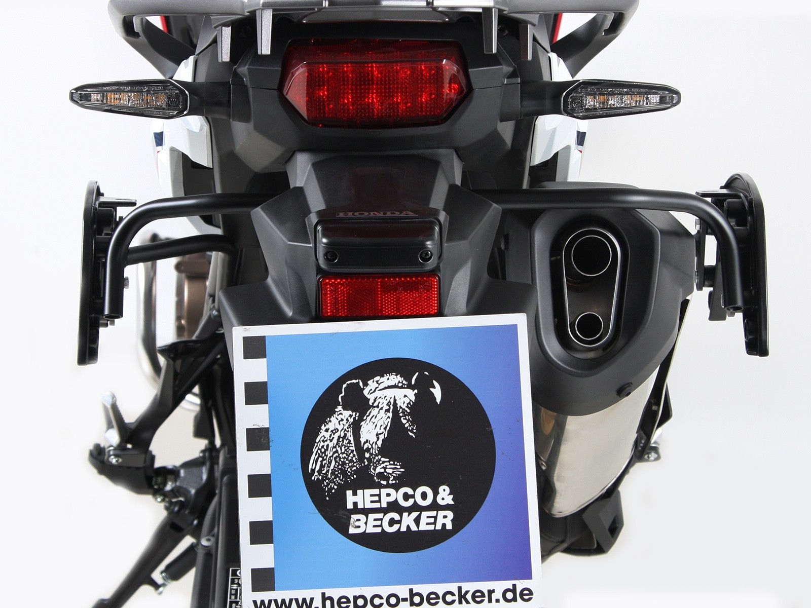 Supports latéraux C-Bow noirs pour Honda CRF 1000 Africa Twin (18-19) Hepco & Becker