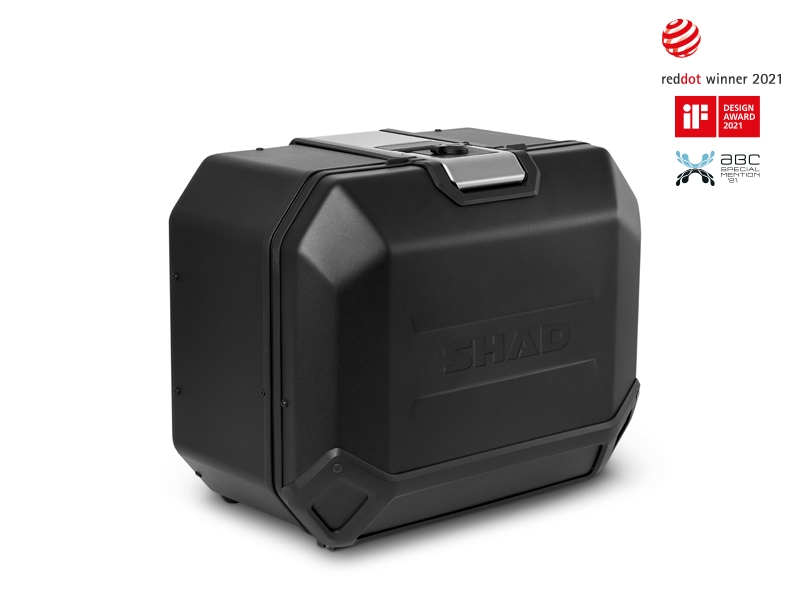 Shad valise latérale Terra TR47, droite, aluminium noir, 47 l