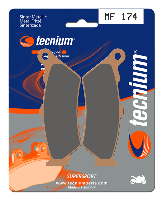 Plaquettes de frein Tecnium Street Performance en métal fritté - MF174