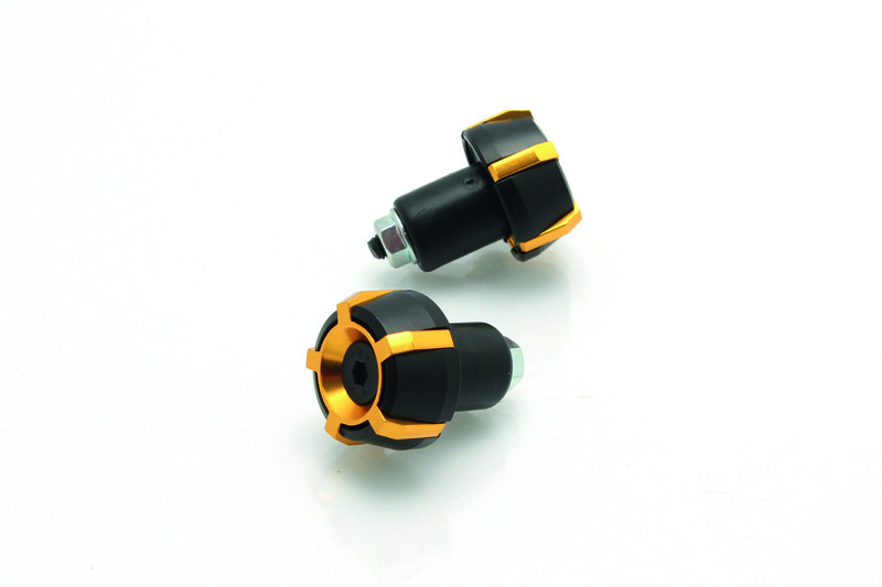 Embouts de guidon BIHR Spark Ø18mm noir/or