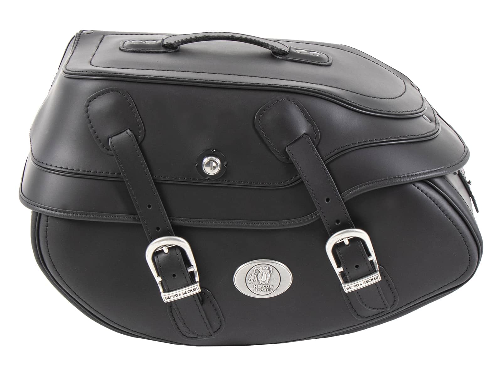 Kit de sacoches de selle Buffalo Big noir pour porte C-Bow Hepco & Becker