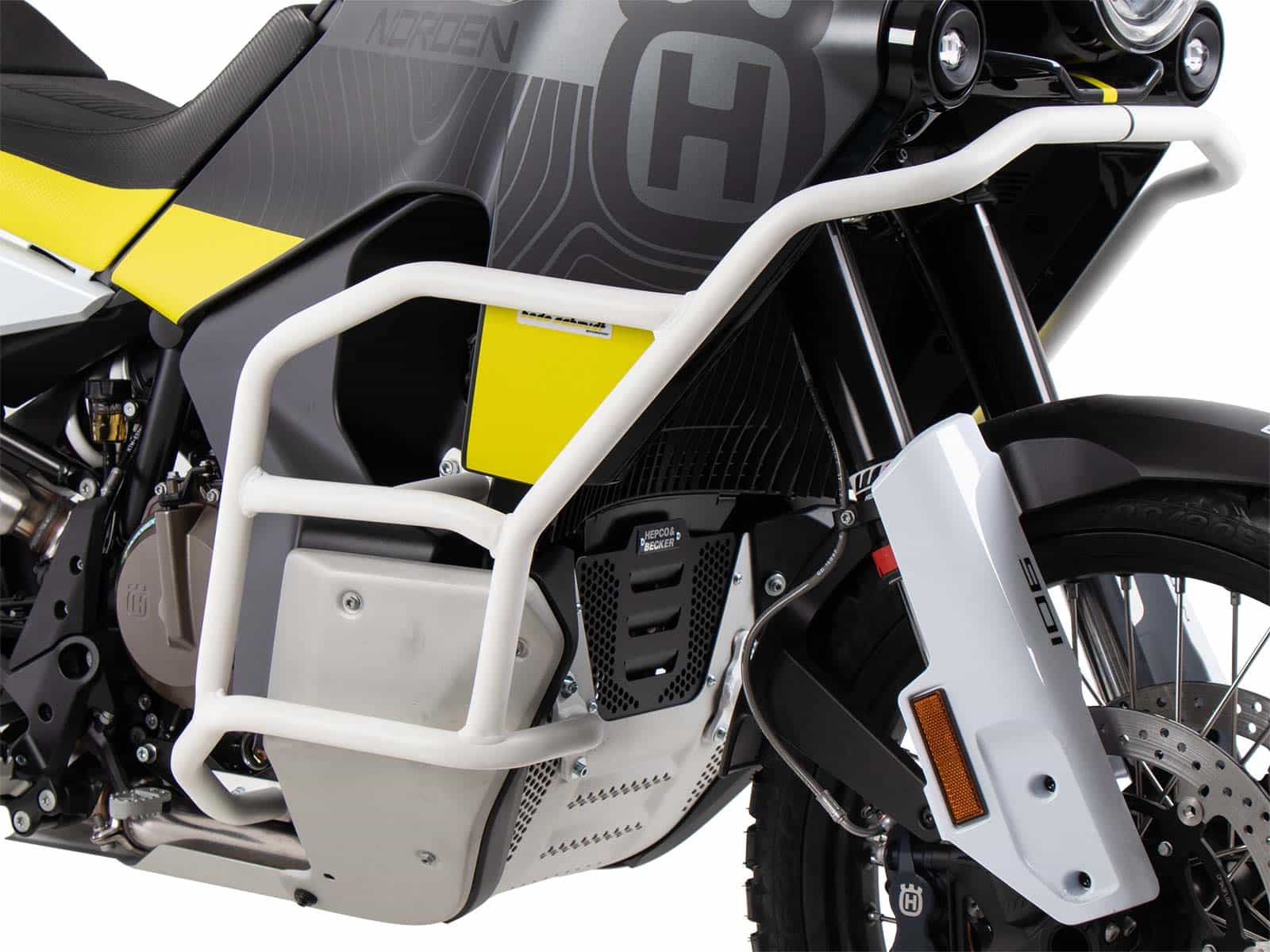 Arceau de protection moteur Solid blanc pour Husqvarna Norden 901 (22-) Hepco & Becker
