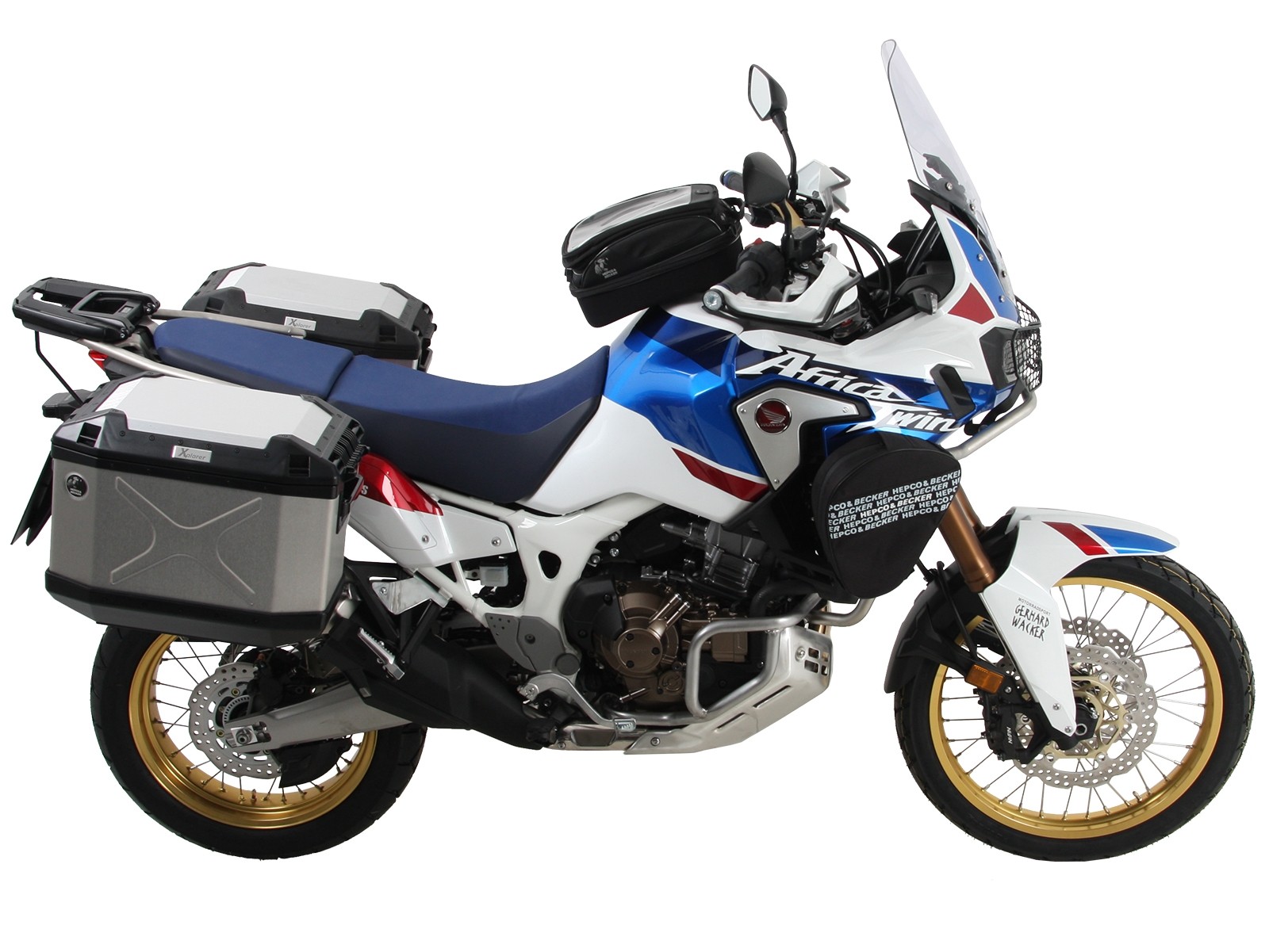 Porte-bagages latéral vissé noir pour Honda CRF 1000 Africa Twin (18-19) Hepco & Becker