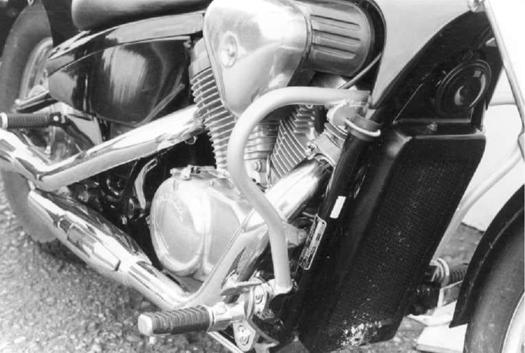 Arceau de protection moteur chromé pour Honda VT 600 C (88-00) Hepco & Becker