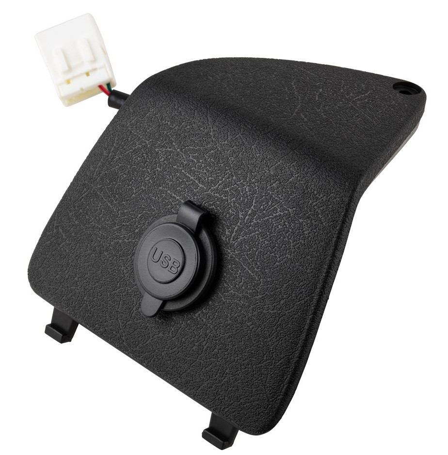 Cache-bagages gauche avec connexion USB pour Vespa GTS/​GTS Super/​GTV/​GT, noir
