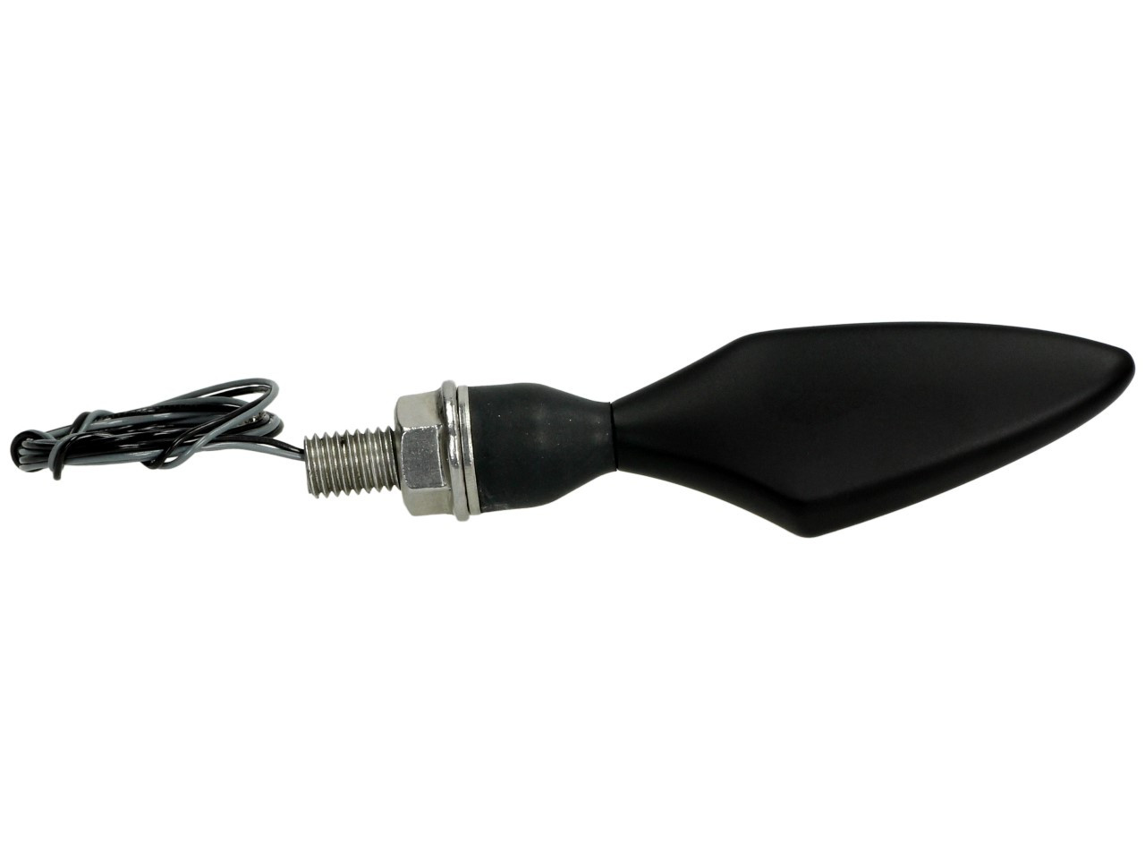 Clignotants Kellermann, Rhombus Extreme, acier, LED, VR/HL, 12 V, noir satiné, M8x20, homologués E