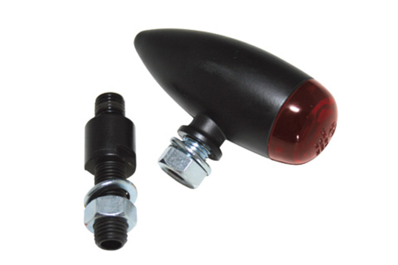 Feu arrière HIGHSIDER pro Micro-Bullet LED noir/rouge (1pc)