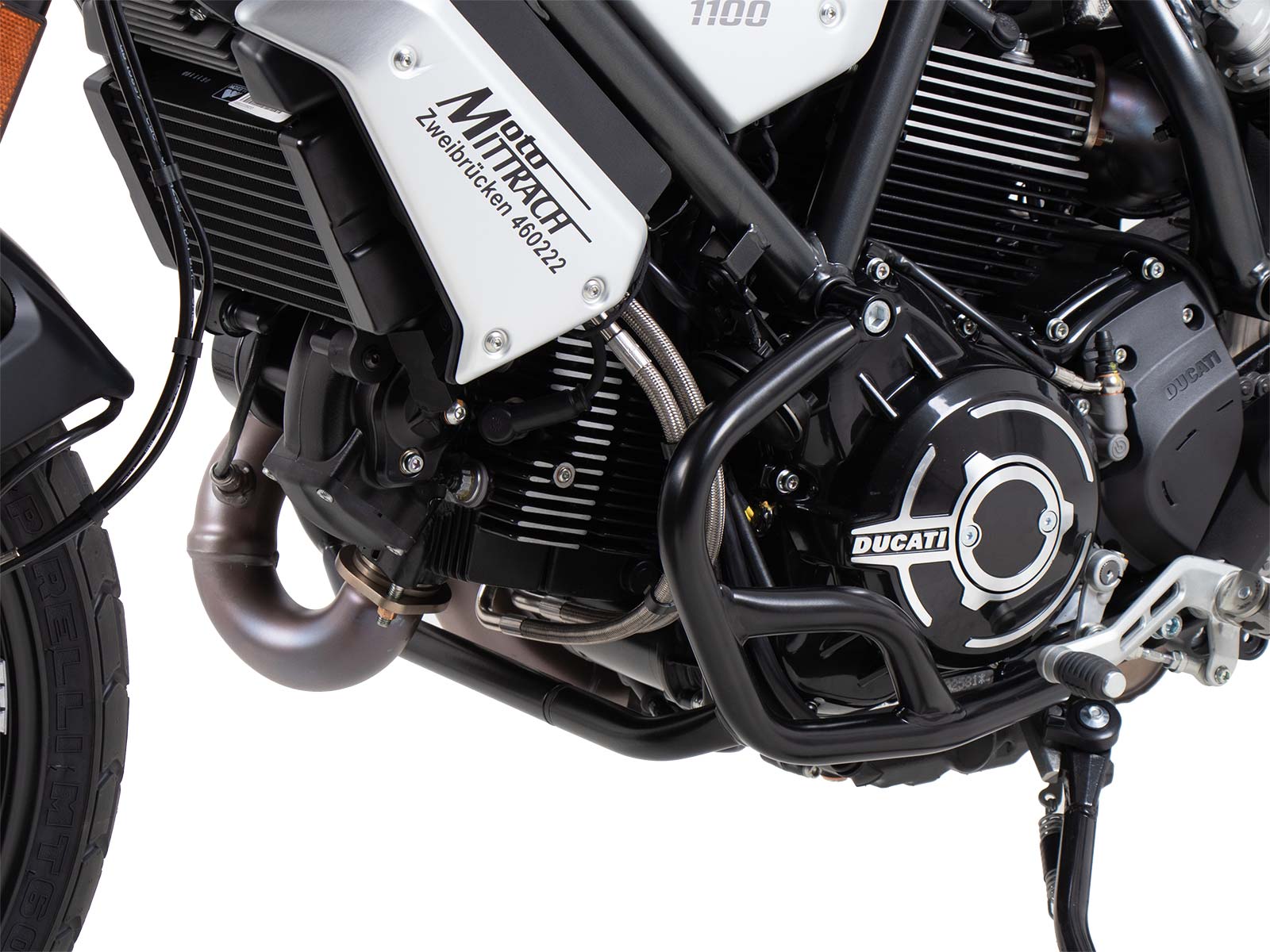 Arceau de protection moteur noir pour Ducati Scrambler 1100 Dark Pro /Pro /Sport Pro (21-24)