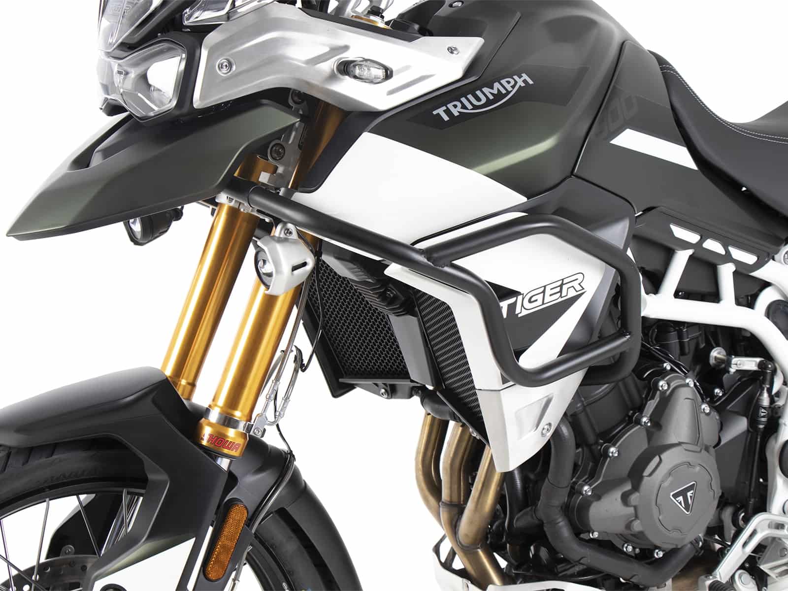 Arceau de protection du réservoir noir pour Triumph Tiger 900 Rally / GT / PRO (20-) Hepco & Becker