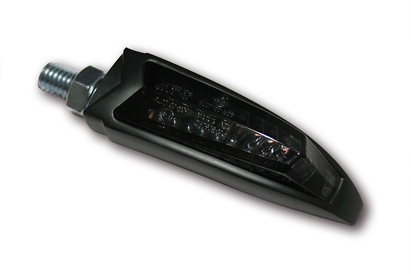 HIGHSIDER pro Arc LED clignotant/feu de position noir/teinté 2in1, homologué E (paire)