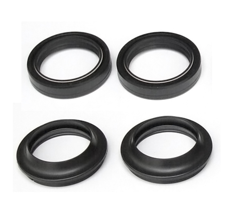 Kit de bagues d'étanchéité de fourche Tecnium avec capuchons anti-poussière - 43x55x9,5/10,5 mm