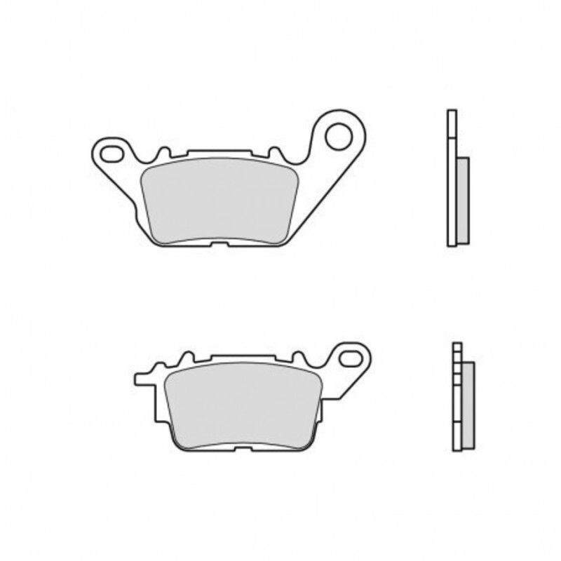 Plaquettes de frein organiques pour scooter Tecnium - ME443