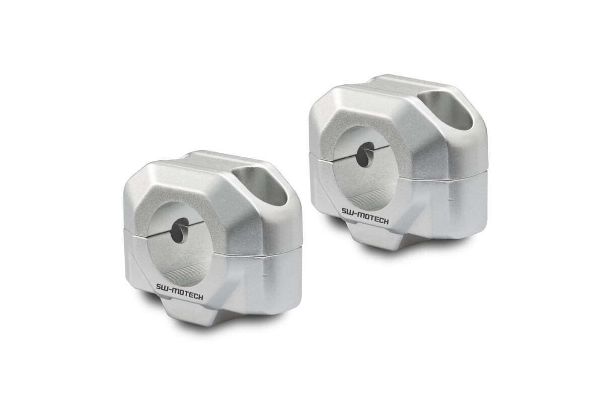 SW-Motech Réhausse de guidon argenté H=20 mm pour Honda XL 750 Transalp (23-)