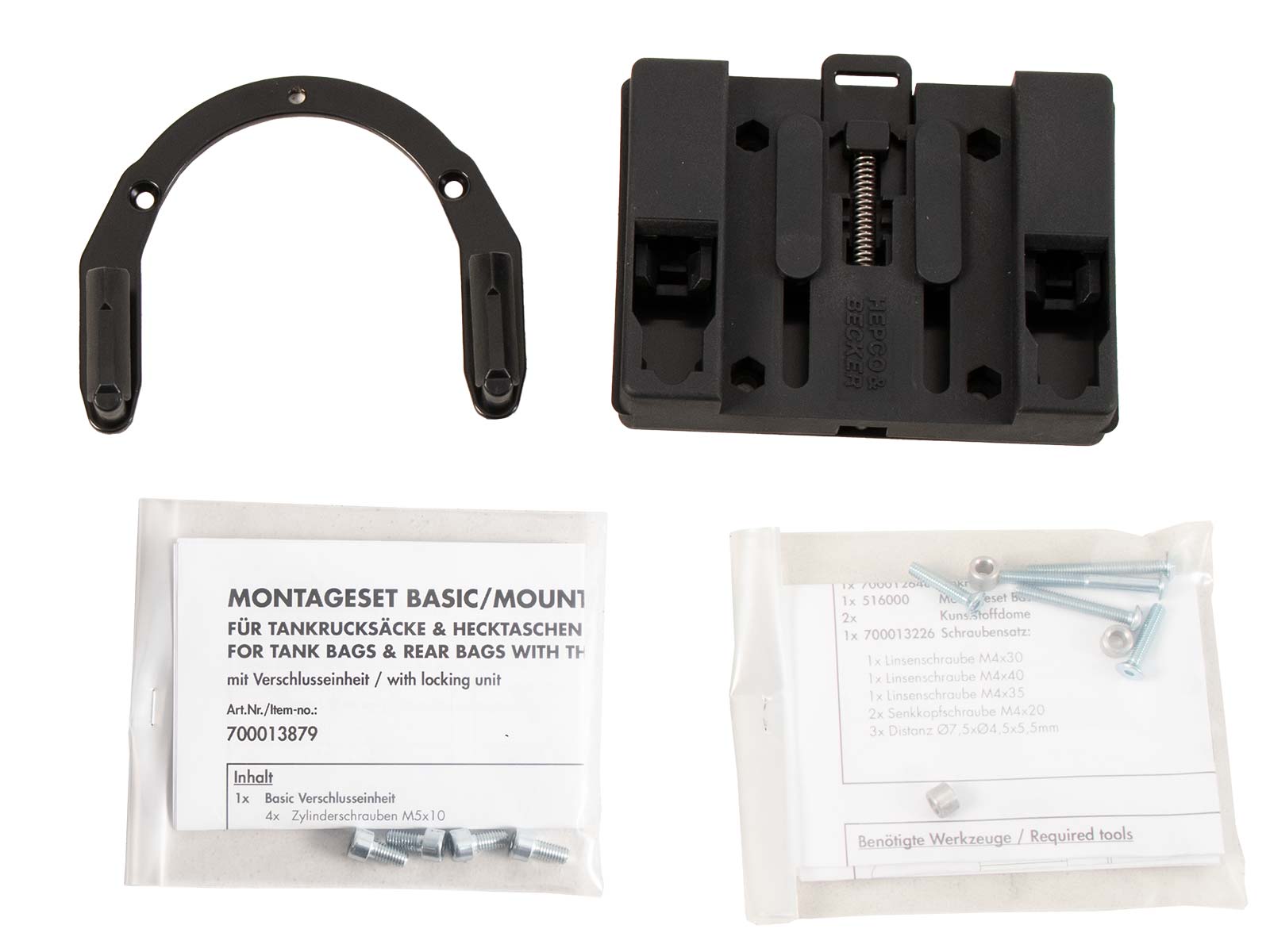 Anneau de réservoir Basic avec unité de fermeture de la sacoche de réservoir pour Honda CBR 600 RR (03-16) Hepco & Becker