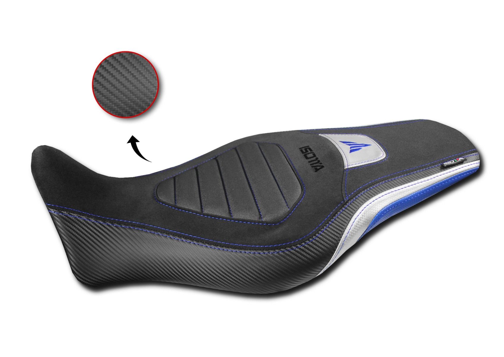 Housse de selle "Comfort" bleue pour Yamaha MT-09 (21-23)